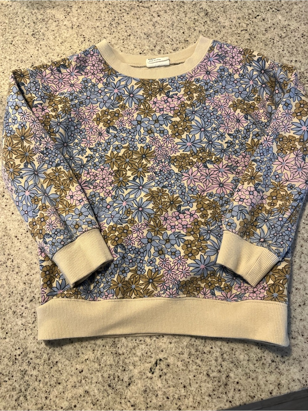 Cotton On Floral sweatshirt girls size 6